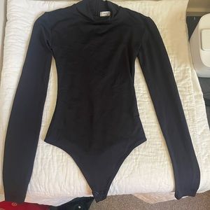 Aritzia Babaton turtle neck back zip up bodysuit